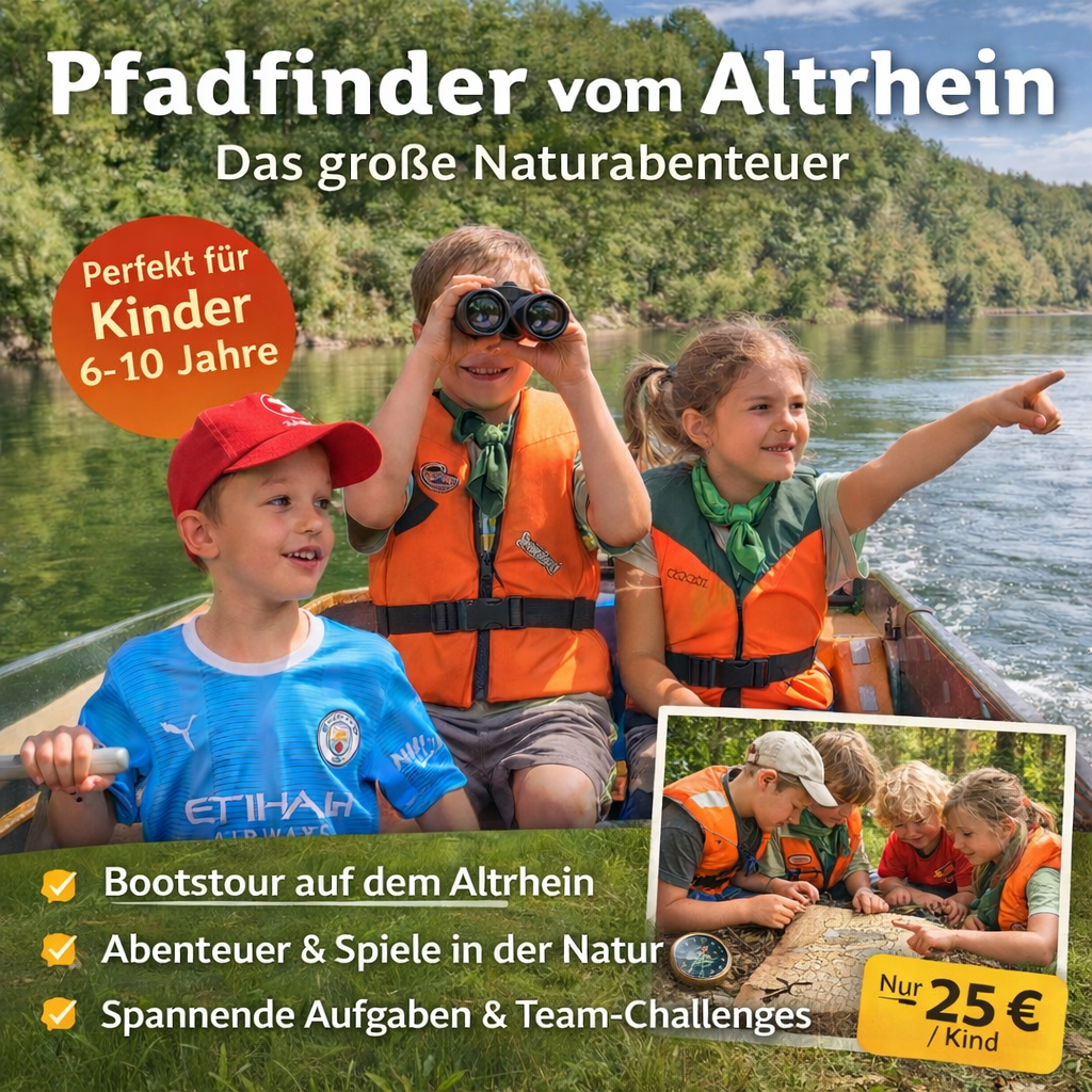 Pfadfinder Abenteuer Kinder Geburtstag auf dem Wasser
